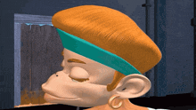 a cartoon of a woman wearing a headband and earrings