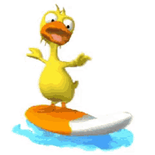Duck Surfing GIF - Duck Surfing GIFs