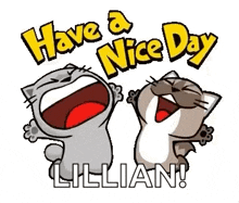 Have A Nice Day Cats GIF