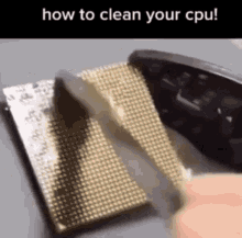 how to clean cpu