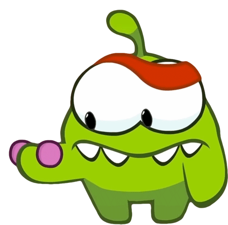 Lifting Weights Om Nom Sticker - Lifting Weights Om Nom Cut The Rope Stickers