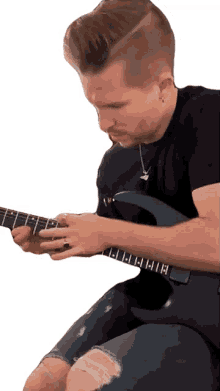 plucking cole rolland playing guitar guitar solo performing
