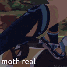 a drawing of a person with the words moth real written on it