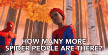 How Many More Spider People Are There Mask GIF - How Many More Spider People Are There Mask Confused GIFs
