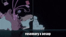rosemary x aesop is written at the bottom of a picture