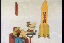 Sesame Street Rocket GIF - Sesame Street Rocket Usa GIFs