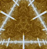 it looks like a kaleidoscope with a lot of lines coming out of it .