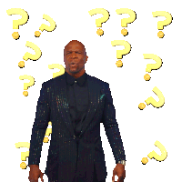 Question Marks Terry Crews Sticker - Question Marks Terry Crews America'S Got Talent Stickers