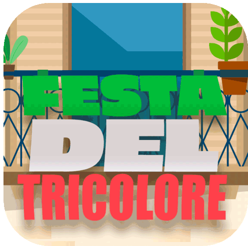 Festa Del Tricolore Tricolore Italia Sticker - Festa Del Tricolore Tricolore Tricolore Italia Stickers