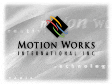 a logo for motion works international inc. is displayed