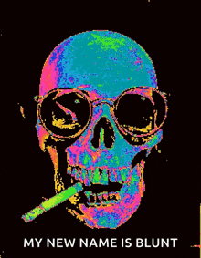 Skull Changing Colors GIF