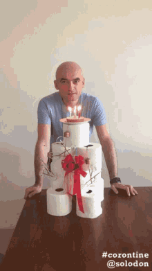 birthday cake quarantine corontine candle