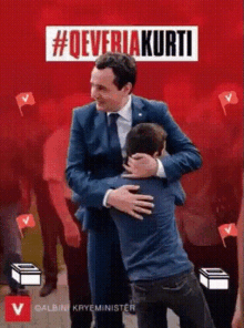Albin Kurti Qeveria Kurty GIF - Albin Kurti Qeveria Kurty Hugs GIFs