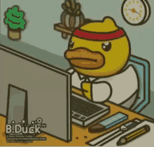 Bduck Stressed GIF