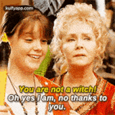 you are not a witch!oh yes lam no thanks toyou. kimberly j. brown jean smart person
