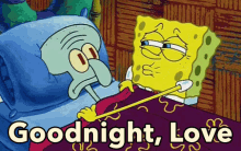 Goodnight Love GIF - Sponge Bob Squidward Good Night My Love GIFs