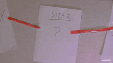 a man is standing in front of a white board with a list of steps on it