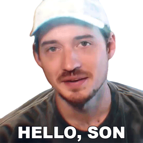 Hello Son Aaron Brown Sticker - Hello Son Aaron Brown Bionicpig Stickers