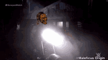 a picture of a motorcycle with a mask on it and the words #boneyardmatch on the bottom