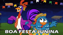 Boa Festa Junina Galinha Pintadinha Festa De São João GIF - Littledottiechicken Dancing Cartoon GIFs