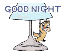 goodnight bye lights out off light chipmunk
