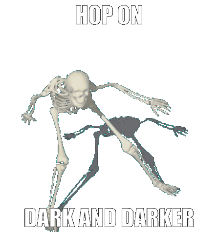 Dark And Darker Hop On Sticker - Dark And Darker Hop On Hop On Dark And Darker Stickers