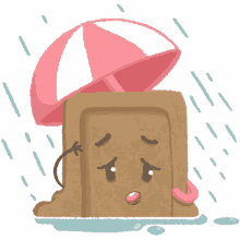 chai and biscuit raining umbrella google