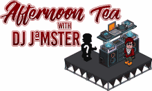 jamster afternoon tea with dj jamster habbo hotel video game question mark