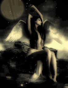 Angel Moon GIF - Angel Moon Night GIFs