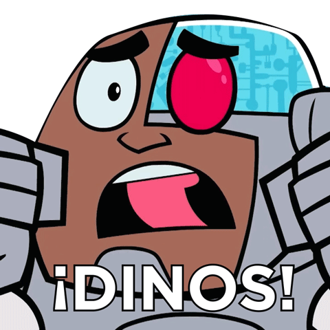 Dinos Cyborg Sticker - Dinos Cyborg Los Jóvenes Titanes Stickers
