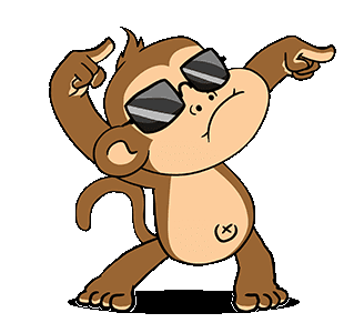 Dancin Monkey Sticker