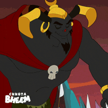 a poster for chhota bheem shows a cartoon character