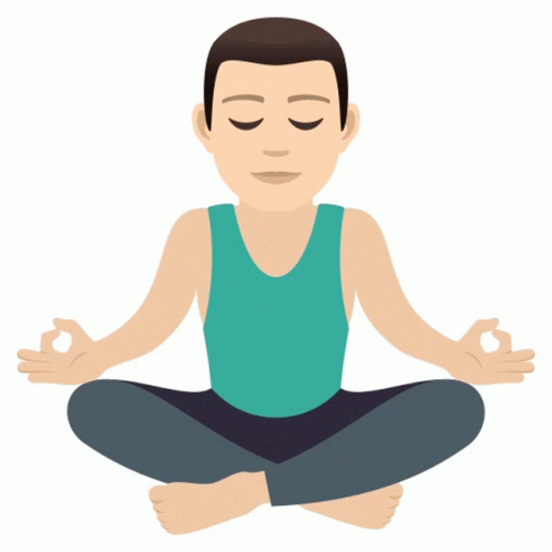 Meditation Joypixels Sticker - Meditation Joypixels Lotus Position ...