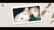 a kodak film photo of two girls with the number 47 on it