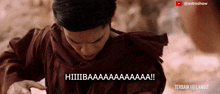 a man in a brown robe says hiiiiiibaaaaaaaa !!!