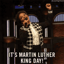 Its Martin Luther King Day Amber Ruffin GIF - Its Martin Luther King Day Amber Ruffin Late Night With Seth Meyers GIFs