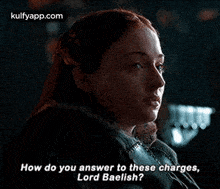 a woman is asking how do you answer to these charges .