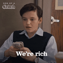 We'Re Rich Mark Critch GIF - We'Re Rich Mark Critch Son Of A Critch GIFs