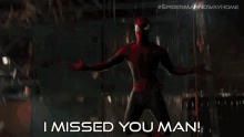 I Missed You Man Spider Man GIF - I Missed You Man Spider Man Peter Parker GIFs