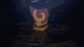 a pixel art of a person 's foot on a red background .