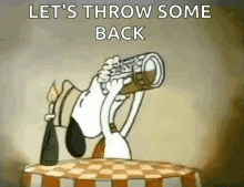 Snoopy Cheers GIF - Snoopy Cheers Throw Back Some GIFs