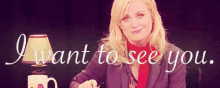 Want To See You GIF - Leslie Knope Want To See You GIFs