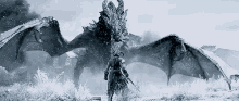 Ice Scream GIF - Dragon Snow Skyrim GIFs
