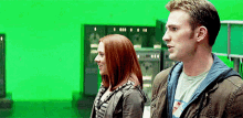 Laughing Captain America GIF - Laughing Captain America Black Widow GIFs