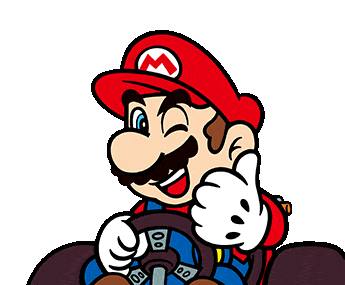 Mario Kart Mario Sticker - Mario Kart Mario Racing Stickers