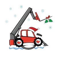 Skyjack Christmas Sticker