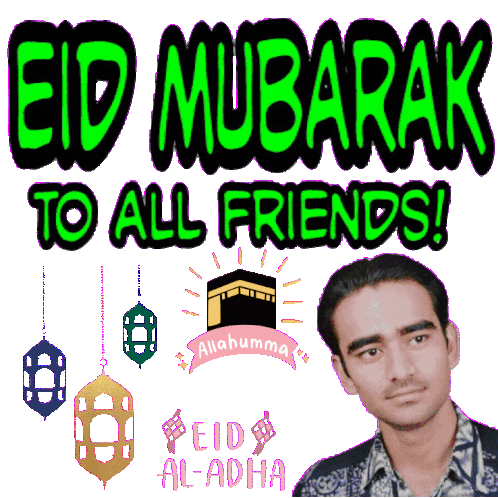Raufbaheruni Rauf Eid Mubarak Sticker - Raufbaheruni Rauf Baheruni Stickers