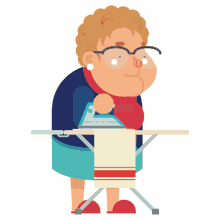 granny ironing getbaff oma doris doris