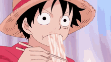 海賊王 GIF - Luffy One Piece Noodles GIFs