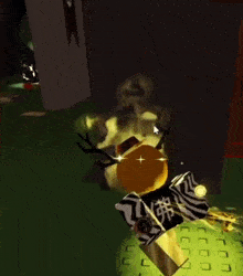 a person in a video game with chinese writing on it